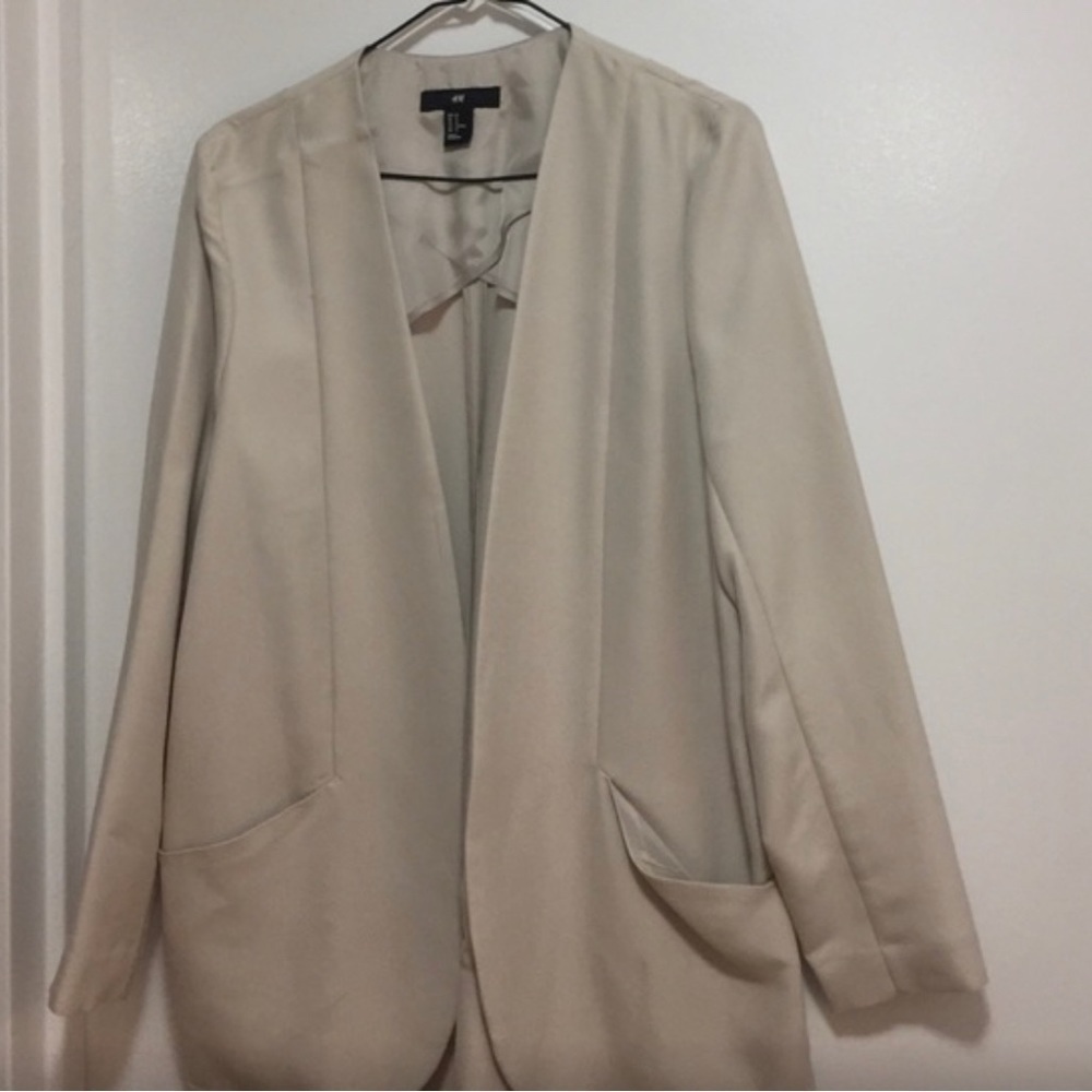 H&M TAN BLAZER size 12 - Picture 2 of 2